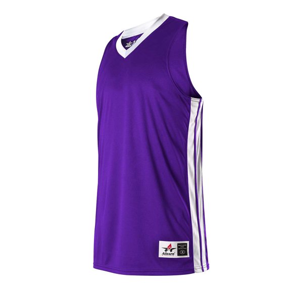 Alleson Athletic 538JW Womens Single Ply Basketball Jersey - Purple White