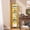 Green, variant on Corner Shelf with LED Light, 6-Tier Corner Bookshelf for Small Space, Narrow Display Corner Shelf Stand with Storage Rack, for Living Room, Bedroom, Olive Green