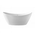 thumbnail image 4 of A&E Bath and Shower Valleyview 59" Plastic Bathtub with Adjustable Legs in White, 4 of 5