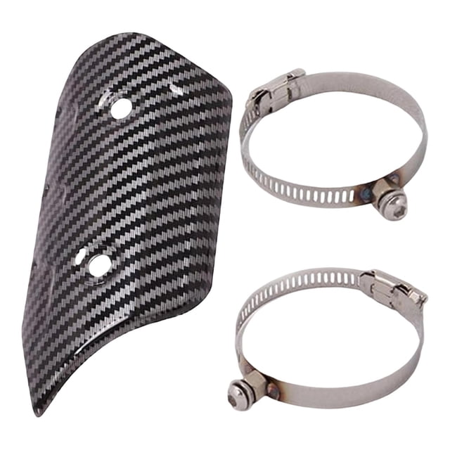 Protector Térmico Para Escape De Motocicleta, Accesorio Universal Para Motocicleta, Protector D, Negro Y Gris Negro Gris