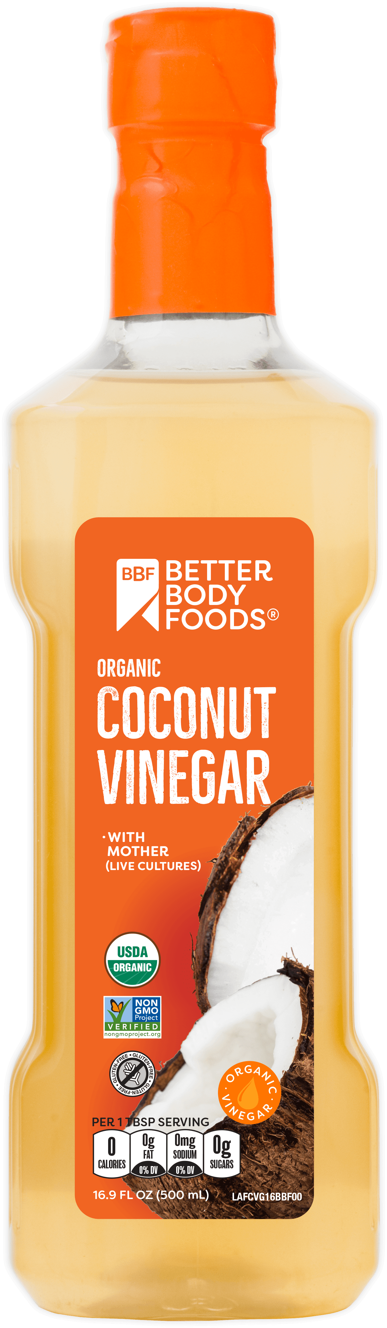 BetterBody Foods Coconut Vinegar With Mother, 16.9 fl oz Deal BrickSeek
