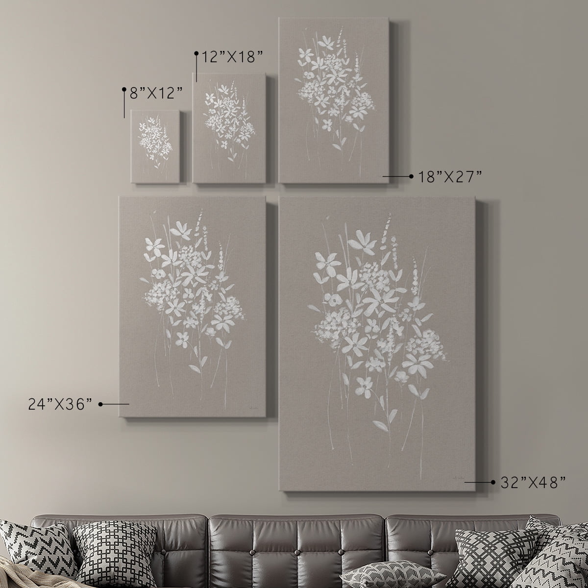 Delicate Botanicals I Premium Gallery Wrapped Canvas - Ready to Hang