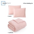 thumbnail image 3 of Mainstays Full/Queen Comforter Set, Super Soft & Embroidered, 3-Piece, Pink, 3 of 10