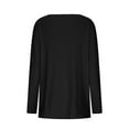 thumbnail image 6 of Fleece Womens Long Sleeve Lightweight Pullover Sweater Tops Women's Long Fall Tops Winter Fall Warm Tunics Blouse Elegant Crew Neck Plain Sweater Women's Loose Tops Sweatshirt, 6 of 7