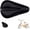 Black-Only Seat Cover, variant on Kids Gel Bike Seat Cushion Cover for Boys & Girls, 9"x6" Breathable & Extra Soft Memory Foam Children Bicycle Saddle Pad with Water&Dust Resistant Cover