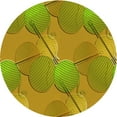 thumbnail image 1 of Ahgly Company Machine Washable Indoor Round Transitional Brown Area Rugs, 3' Round, 1 of 7