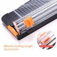 thumbnail image 4 of Portable A4 Paper Cutter 12.2 Inch Cut Length Desktop Paper Trimmer with Cutter Head Side Ruler for Craft Paper Photos Cards Scrapbooking Office Home Supplies, 4 of 7