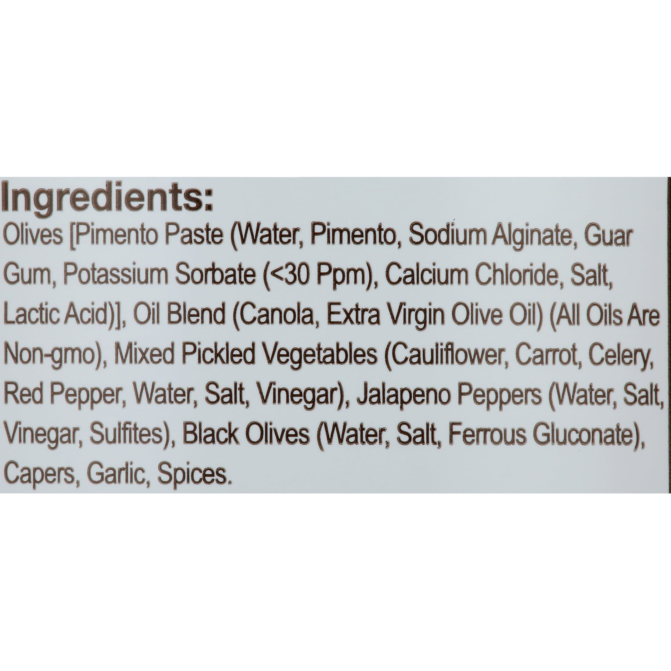 Boscoli Family Jalapeno Olive Salad, 15.5oz.