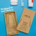 thumbnail image 3 of MEDca Stainless Steel Reusable Tongue Cleaner & Scraper Value Pack, 2 Pack, All Ages, Hypoallergenic, 3 of 9