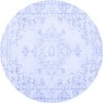 thumbnail image 1 of Ahgly Company Machine Washable Indoor Round Persian Blue Traditional Area Rugs, 4' Round, 1 of 4
