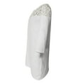 thumbnail image 4 of IDALL Summer Dresses,Sexy Dresses Women Summer Dress Middle Sleeve Lace Neck Casual Dress Mini Dress Boho Beach Loose Elegant MIdi Sundress Petite Dresses,Linen Dress,Womens Dresses White Dress 2XL, 4 of 6