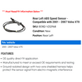 thumbnail image 2 of Rear Left ABS Speed Sensor - Compatible with 2001 - 2007 Volvo V70 2002 2003 2004 2005 2006, 2 of 2