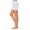 White, variant on Timegard Womens Shorts Plus Size Summer Elastic Waist Drawstring Solid Color Fitting Comfy Cargo Shorts