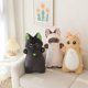 thumbnail image 2 of Juguete de peluche de gato largo Kawaii para niños, almohada de gato siamés de 55cm, cojín de peluche de cerdo rosa, juguetes para niños, regalo de cumpleaños para niños, 2 of 5