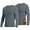 Gray, variant on 2 Pack Thermal Shirts for Men Underwearshirts Thermal Tops for Men with Fleece Lined Long Johns Long Sleeve Winter