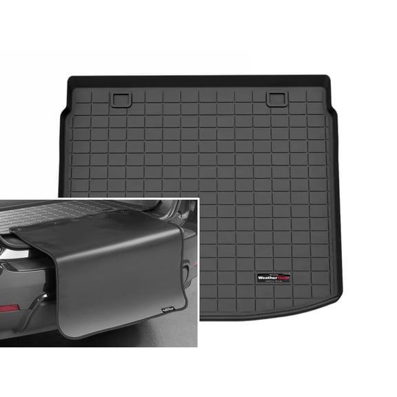 WeatherTech Cargo Trunk Liner with Bumper Protector compatible with Honda CR-V Hybrid, CR-V - Behind 2nd Row w/ Bumper Protector, Black