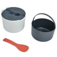 thumbnail image 1 of Microwave Rice Cooker,  PP Material 6 Cup Cooker 2L Multifunctional Cookware Steamer with Rice Spoon Lid Strainer Steaming Pot, Microwave Rice Maker,, 1 of 8