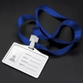 thumbnail image 3 of Labymos Horizontal Transverse Aluminum Alloy ID Name Card Case Business Work Card Badge Holder with, 3 of 6