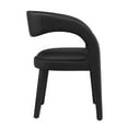 thumbnail image 3 of Modway Pinnacle Vegan Leather Dining Chair Set of Two in Black, 3 of 10