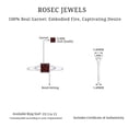 thumbnail image 6 of Rosec Jewels Princess Cut Garnet Promise Ring, Split Shank Ring for Women (AAA Grade), 14K Yellow Gold, US 3.50, 6 of 9