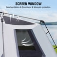 thumbnail image 4 of EVER ADVANCED 6 Person Blackout Camping Tent, Instant Family Tents with Rainfly, 60 s Quick Setup, Water-Resistant, Gray, 4 of 9