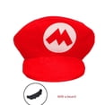 thumbnail image 2 of Sombrero de personaje de dibujos animados, sombrero de cosplay, sombrero de cosplay de Halloween, sombrero rojo, sombrero verde para espectáculo, 2 of 5