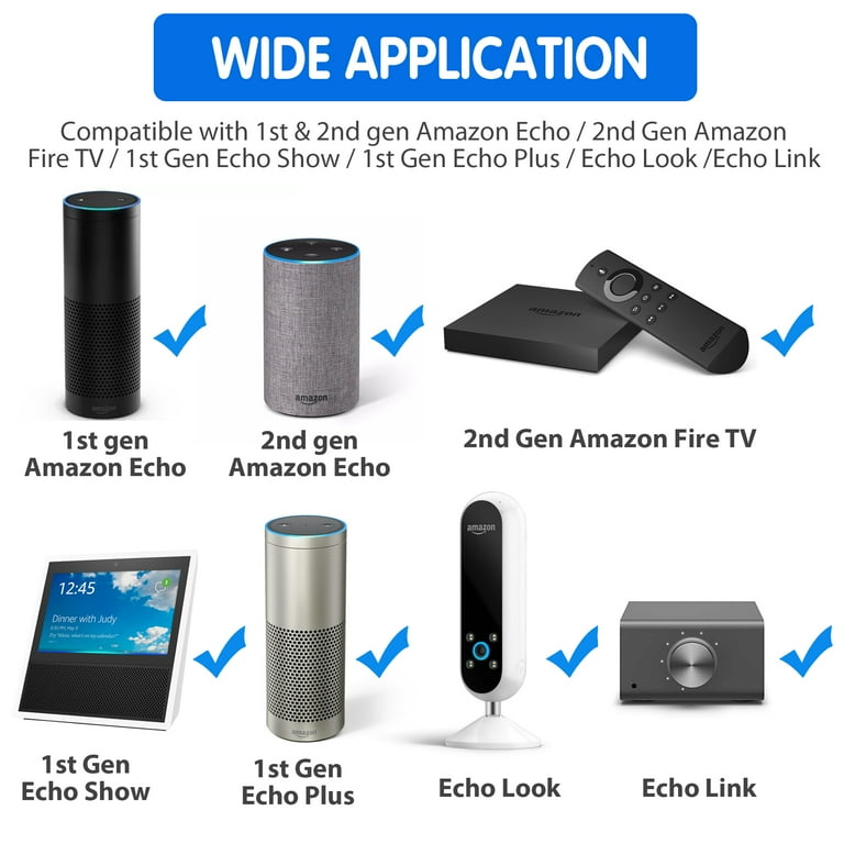 LotFancy Power Adapter for Echo 1st and 2nd Gen, Fire TV 2nd