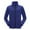 Womens Jackets & Coats Dark Blue, variant on Full Zip Jackets for Women No Hood Casual Fleece Collared Warm Coats Ladies Long Sleeve Solid Color Soft Winter Workout Coat with Pockets