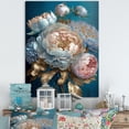 thumbnail image 2 of Designart Ice Tone Floral Bouquet Canvas Wall Art, 2 of 5
