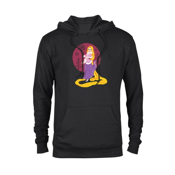 Disney Princess Rapunzel Tangled Winter Holiday Christmas - Pullover Hoodie for Adults - Customized-Black