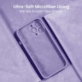 thumbnail image 5 of for iPhone 14 Pro Case, Silicone Upgraded [Camera Protection] Phone Case with [2 Screen Protectors], Soft Anti-Scratch Microfiber Lining Inside, 6.1 inch, Clove Purple, 5 of 11