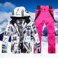 thumbnail image 2 of Hwmodou Men Outfits Men's And Men's Ski Jackets And Pants Set Windproof Insulated Snowsuit Winter Warm Snowboarding Snow Coat New Years Eve Outfit, 2 of 4