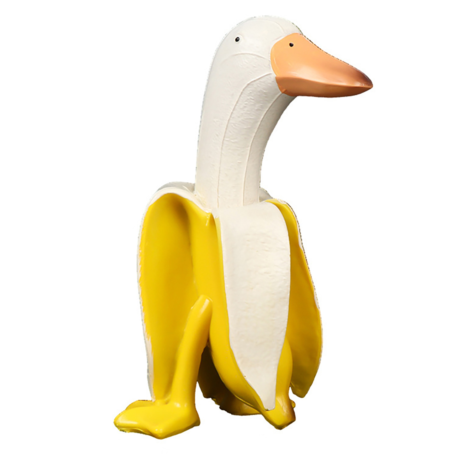 Banana Duck Art Statue Funny Fruit Animal Ornament Creative Home