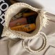 thumbnail image 2 of Bolsa grande de empalme de color para mujer bandolera de vacaciones tejida a mano con cuerda de paja Sywqhk Para Estrenar, 2 of 9