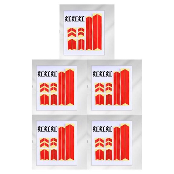 Juego de pegatinas reflectantes Advancent 5 piezas PVC Rojo para M365