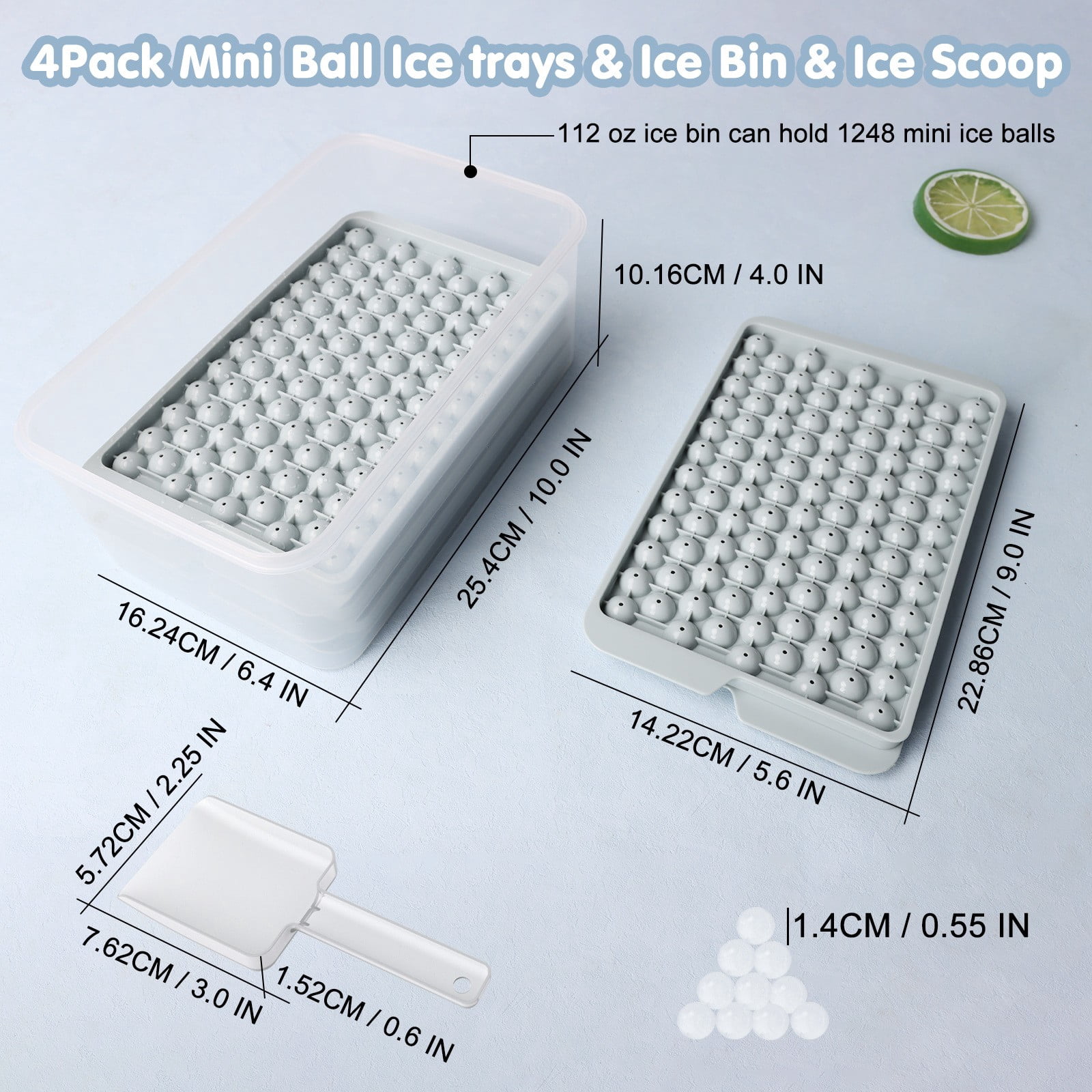 Trays Small Tray Crushed Ice Tray For Chilled Drinks Coffee Juice Freezer Trays Baby Food Silicone Ice Silicone Freezing Tray round Ice Trays Small Ice Cubes Ice Trays for Ice for Infusion Set Ice