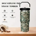 thumbnail image 4 of Camo Leakproof Tumbler with Handle Lid and Straw, Hunting Gifts for Men Women,30 oz Camo Iceflow Flip Tumbler Travel Coffee Cup Mug Water Botter, 4 of 6