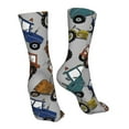 thumbnail image 7 of KLL Color Tractor Print Womens Crew Socks Athletic Middle Tube Long Socks Novelty Socks Gifts For Men, 7 of 7