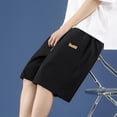 thumbnail image 4 of JIUKE Mens Workout Shorts Drawstring Elastic Waist Flowy Sweat Short Plus Size Casual Solid Color Breathable Shorts, 4 of 4