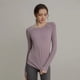thumbnail image 3 of Tops de Yoga de manga larga para mujer, Top deportivo para correr, blusa holgada de entrenamiento para gimnasio, ropa deportiva para senderismo al aire libre, otoño e invierno, 3 of 5