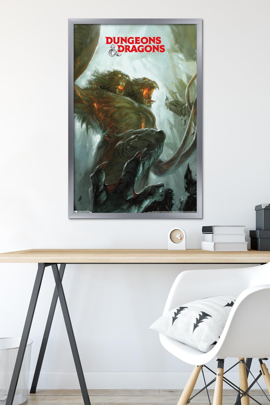 Dungeons and Dragons - Demogorgon Wall Poster, 22.375" x 34", Framed