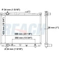 thumbnail image 5 of REACH 41-2430 Radiator for 05-01 Suzuki Grand Vitara; 03-02 Suzuki XL-7, 5 of 7