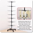 thumbnail image 2 of Rotating Jewelry Display Holder, 3/4/5/6/7 Tiers Retail Display Racks, Movable Tree Jewelry Towers, Keyring Socking Necklaces Bracelets Earrings Ring Storage Holder (Color : White, Size : 3, 2 of 7