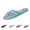 Sky Blue, variant on Chinese Slippers for Women Mesh Breathable Closed ToeFloral Embroideried Flats Casual Soft Sole Indoor Outdoor Walking House Slippers Black 41(US-8.5)