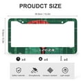 thumbnail image 3 of 2 Pcs Set Cute Penguin in A Christmas Hat 2024 License Plate Cover Christmas Decorations License Plate Cover Frame Quality Aluminum Metal 2 Round Holes for Men/Women, 3 of 6