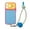 Blue, variant on Contrast Color Silicone Phone Case for iPhone 17 - Protective Cover with Adjustable Wrist Strap & Ball Charm - Summer Vibe Drop-Proof Accessory(Green)
