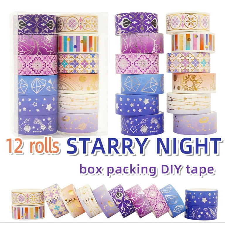 100 rolls Foil Gold Skinny Decorative Washi Tapes,1-5MM Wide DIY Masking  Tape