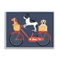 thumbnail image 5 of Stupell Industries Dog Bicycle Trio Puppy Baskets Red Bike, 30 x 24,Design by Jo Taylor, 5 of 5