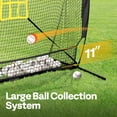 thumbnail image 6 of SPECSTAR Baseball Net, 7 x 7 ft Baseball Softball Hitting Net with Large Ball Collection System, with 2 Strike Zone, Batting Tee, Caddy, Carry Bag, 6 of 8