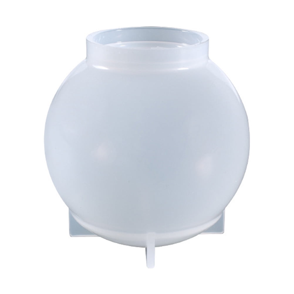 Molds Resin Ball Sphere Silicone Mold Round Crystal Led Orb Light Candle Making Paperweight Dandelion Holder Tealight
